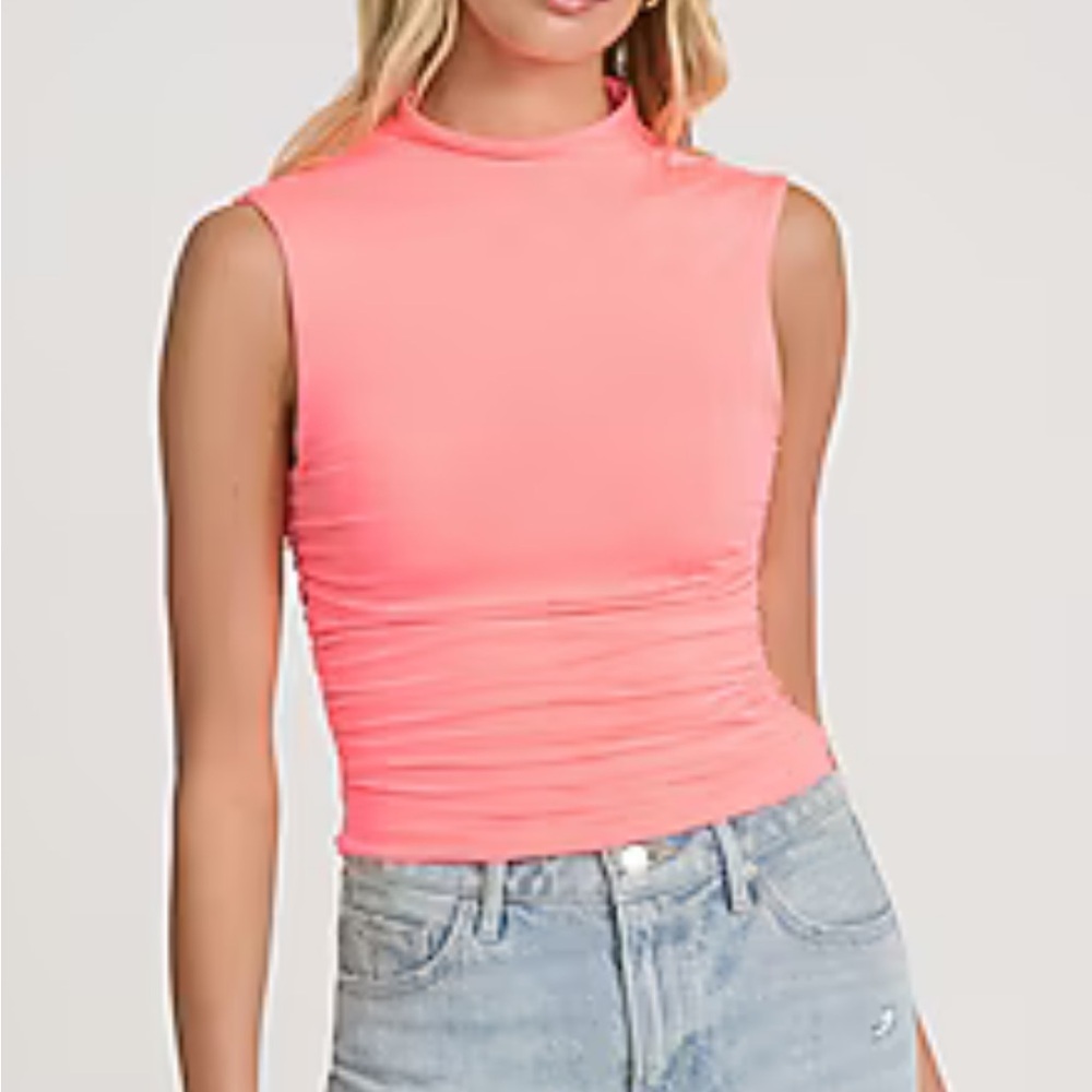 Express Coral Sleeveless Tank - Picture 6 of 7